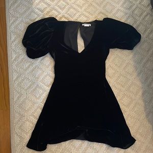 Reformation puff sleeve mini dress